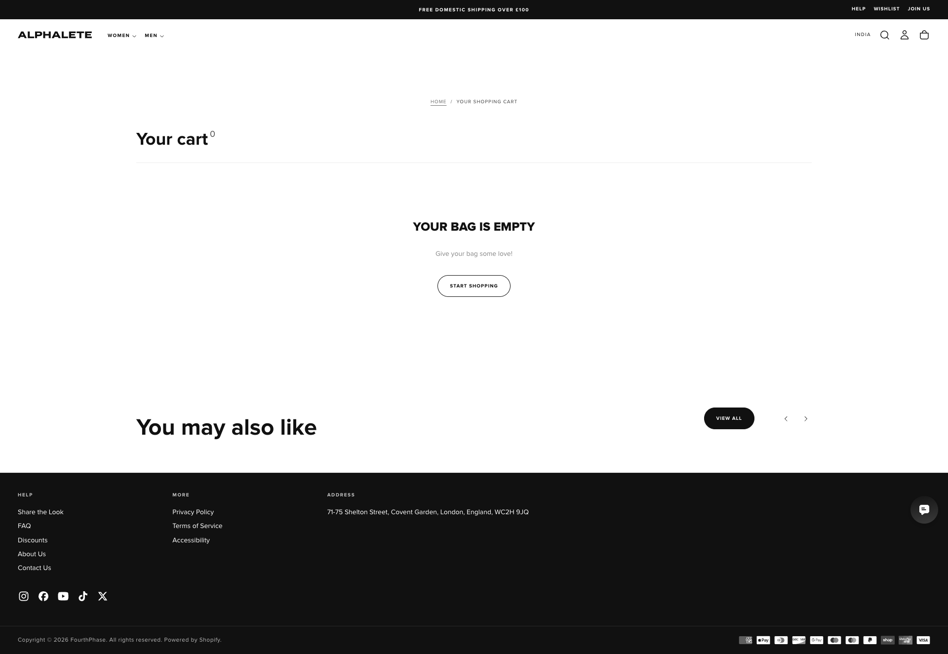 alphalete.uk cart page