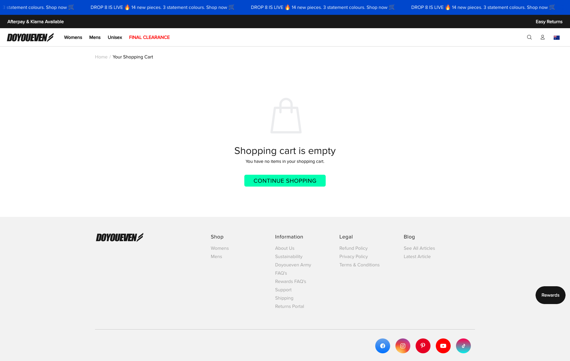 doyoueven.com cart page