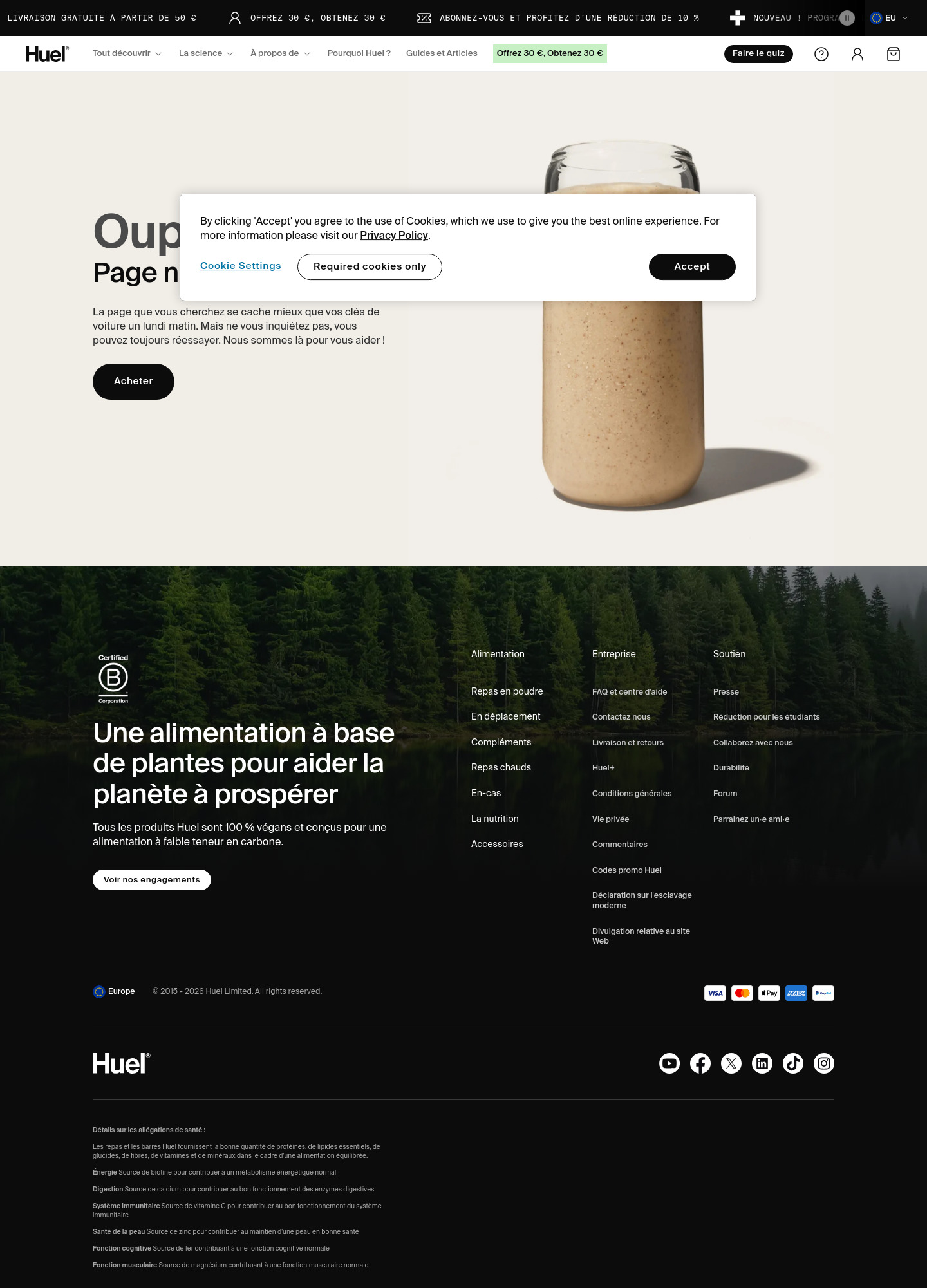 huel.com collection page