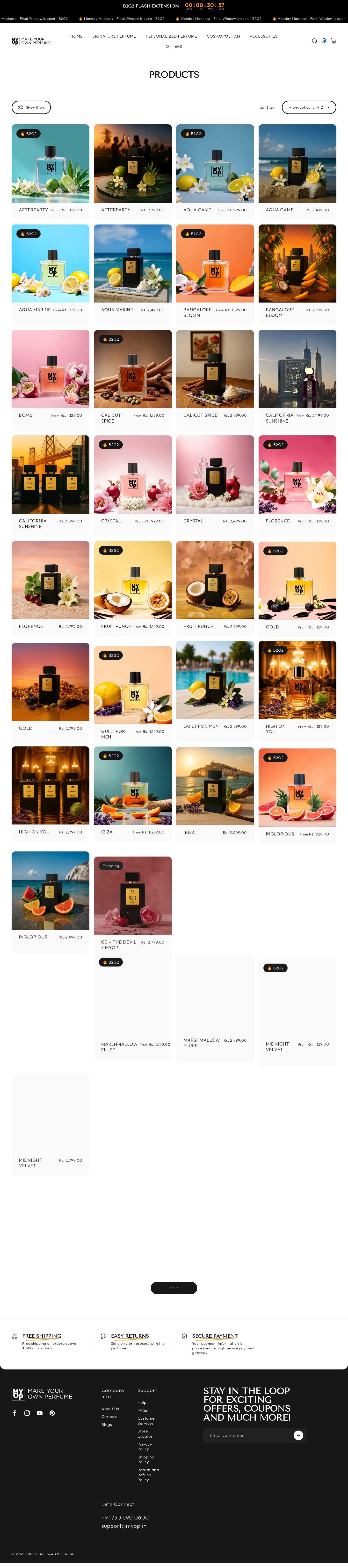 myop.in Collection Page