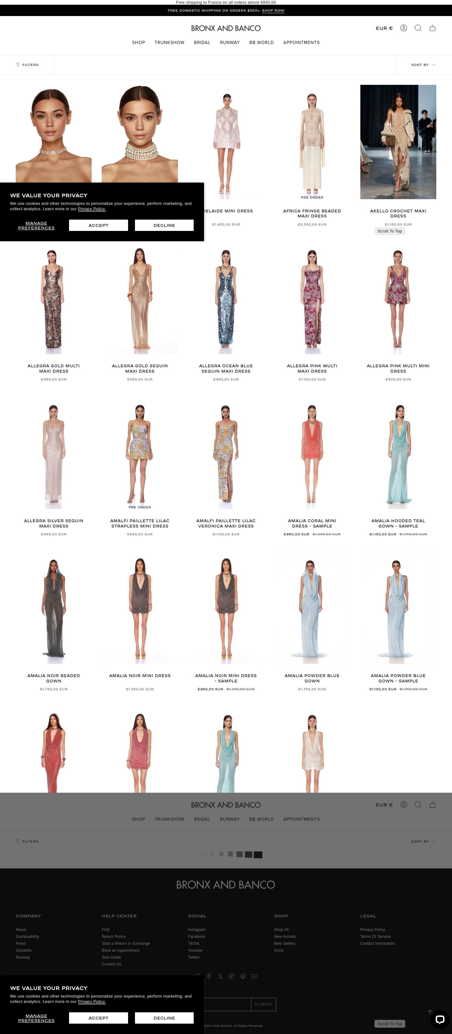 bronxandbanco.com Collection Page