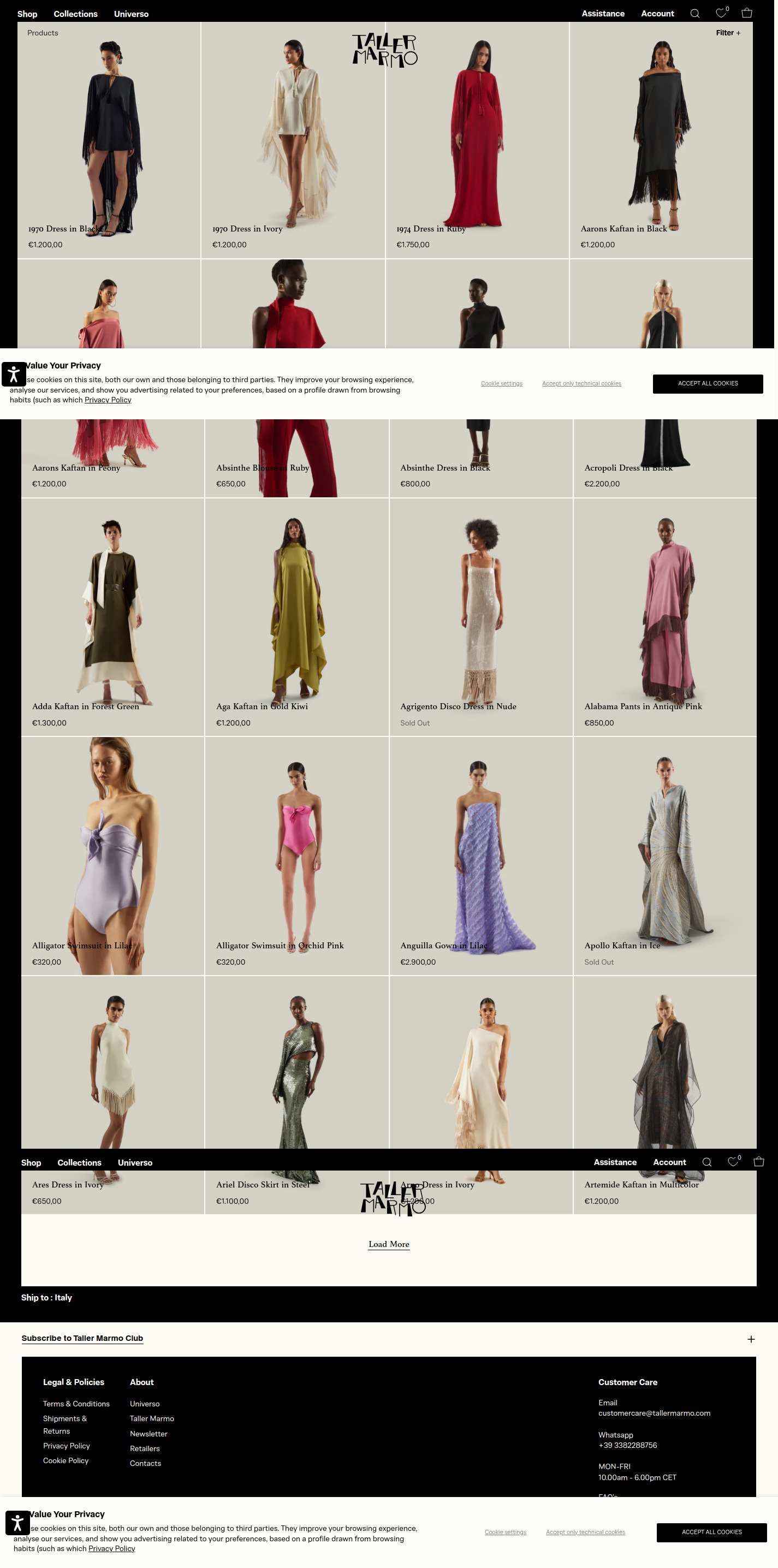 tallermarmo.com Collection Page