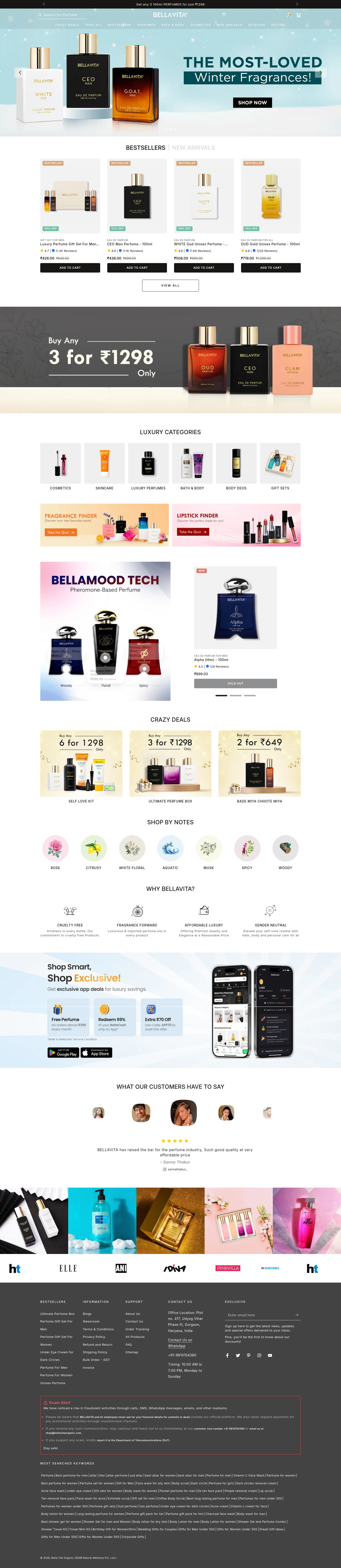 bellavitaorganic.com all page