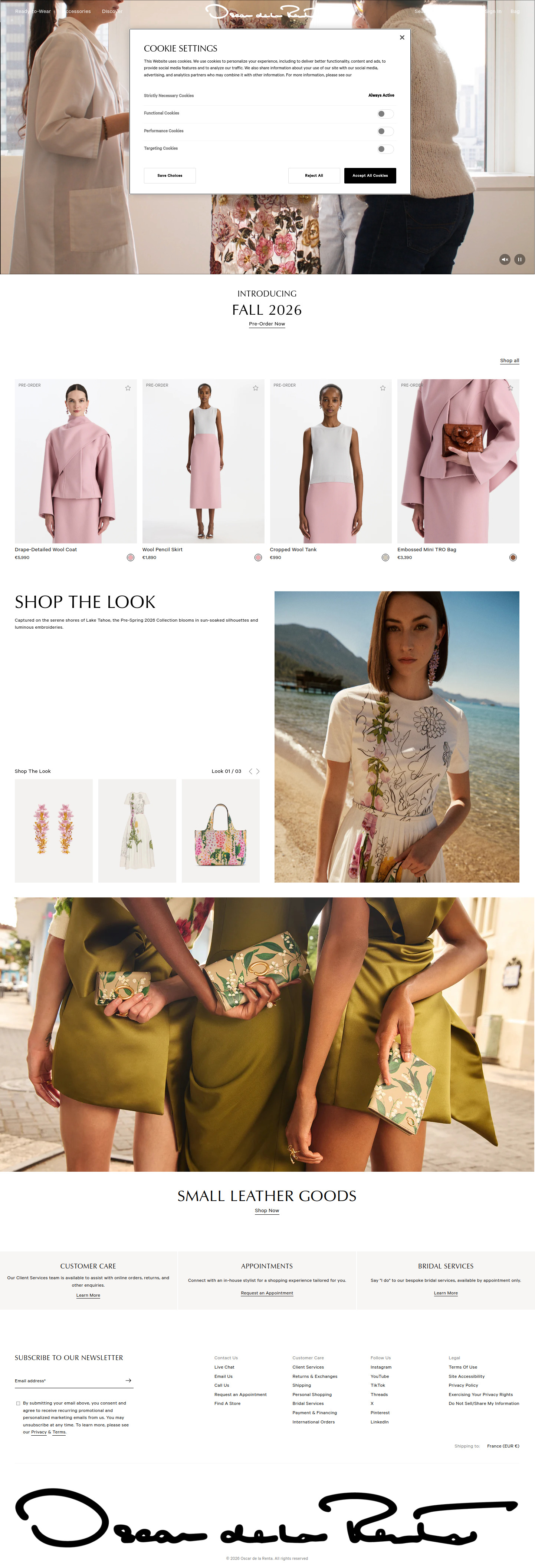 oscardelarenta.com all page