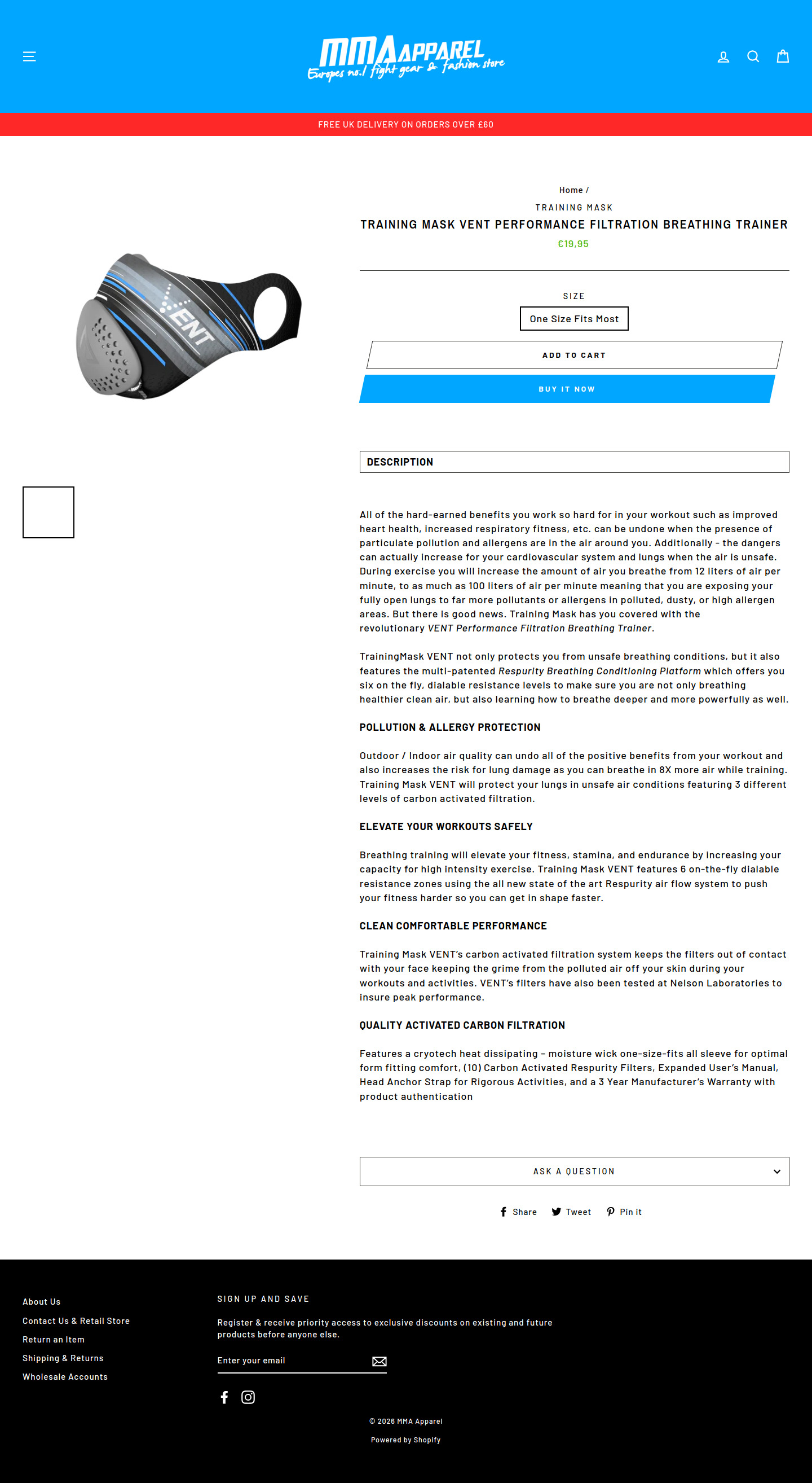 mmaapparel.co.uk Product Page