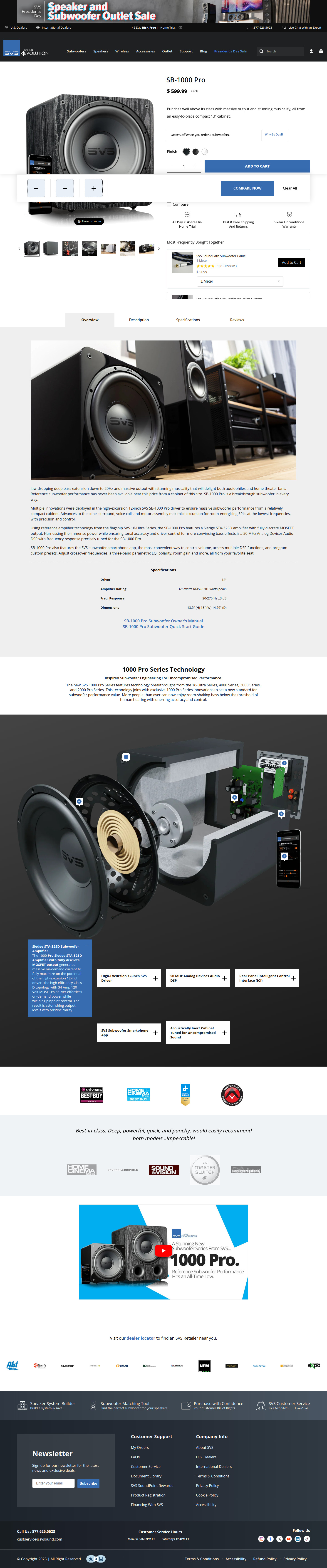 svsound.com product page